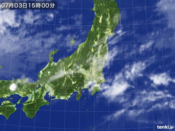 実況天気図(2016年07月03日)