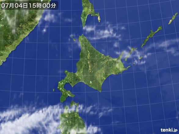 実況天気図(2016年07月04日)