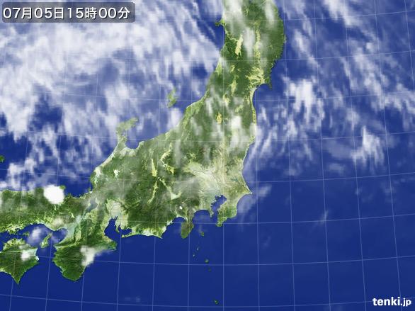 実況天気図(2016年07月05日)