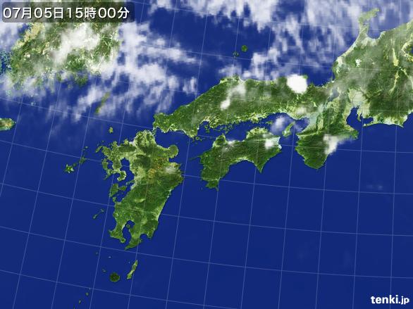 実況天気図(2016年07月05日)