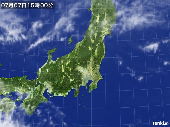 実況天気図(2016年07月07日)