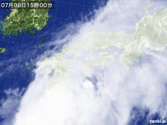 実況天気図(2016年07月08日)