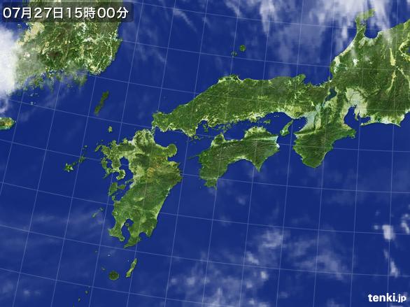 実況天気図(2016年07月27日)
