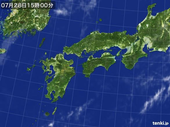 実況天気図(2016年07月28日)