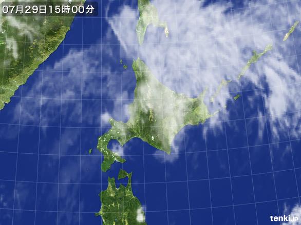 実況天気図(2016年07月29日)