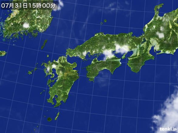 実況天気図(2016年07月31日)