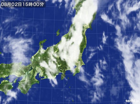 実況天気図(2016年08月02日)