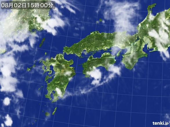 実況天気図(2016年08月02日)