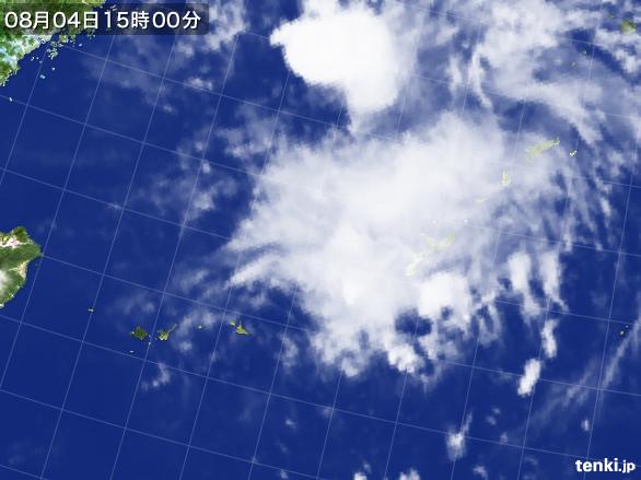 実況天気図(2016年08月04日)