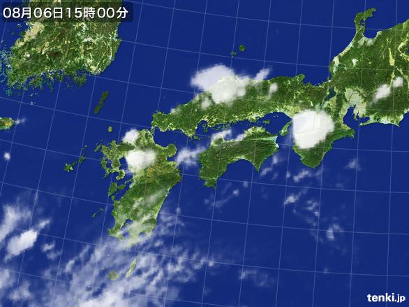 実況天気図(2016年08月06日)