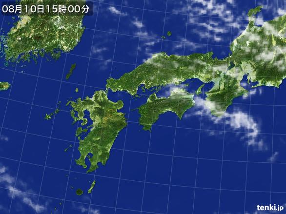 実況天気図(2016年08月10日)