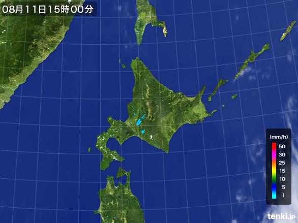 実況天気図(2016年08月11日)