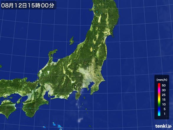 実況天気図(2016年08月12日)
