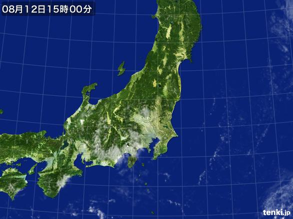 実況天気図(2016年08月12日)