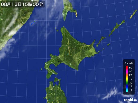 実況天気図(2016年08月13日)