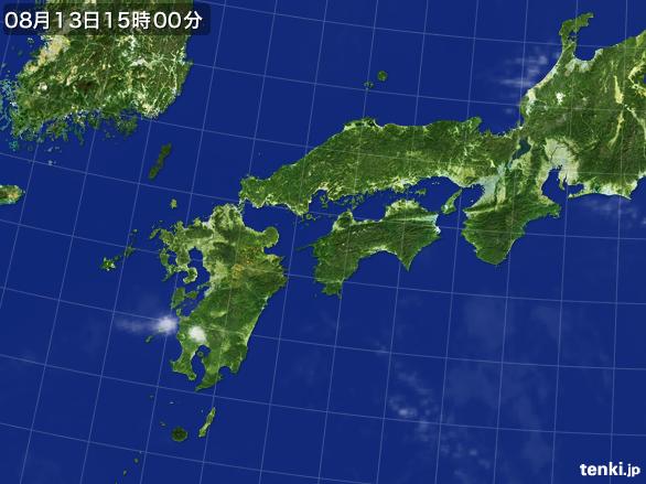 実況天気図(2016年08月13日)