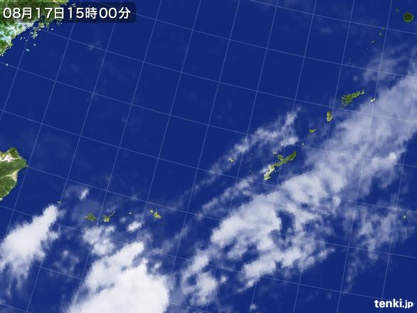 実況天気図(2016年08月17日)