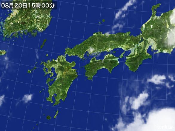 実況天気図(2016年08月20日)
