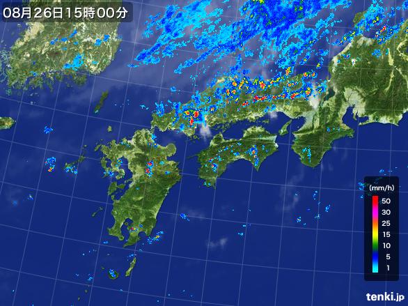 実況天気図(2016年08月26日)