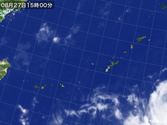 実況天気図(2016年08月27日)