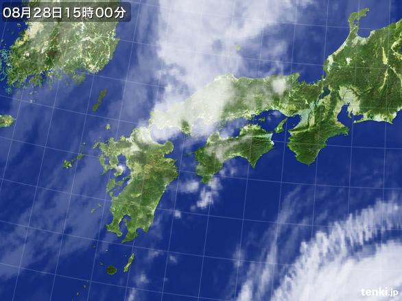 実況天気図(2016年08月28日)