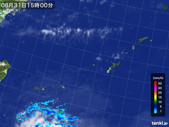 実況天気図(2016年08月31日)