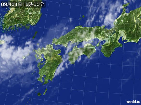実況天気図(2016年09月01日)