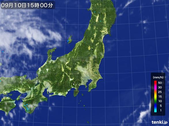 実況天気図(2016年09月10日)