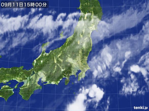 実況天気図(2016年09月11日)