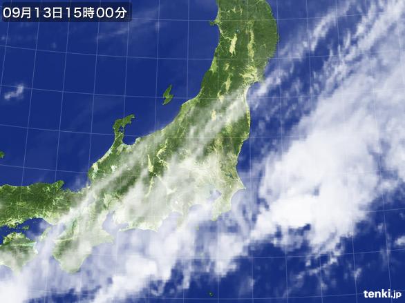 実況天気図(2016年09月13日)