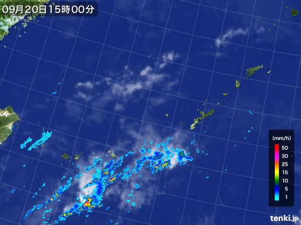 実況天気図(2016年09月20日)