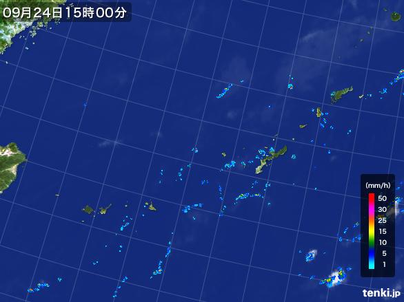 実況天気図(2016年09月24日)