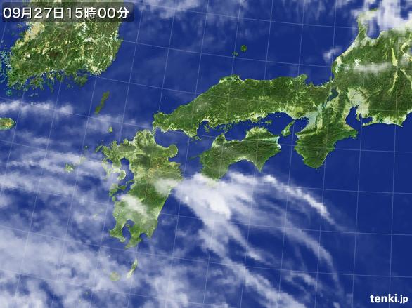 実況天気図(2016年09月27日)