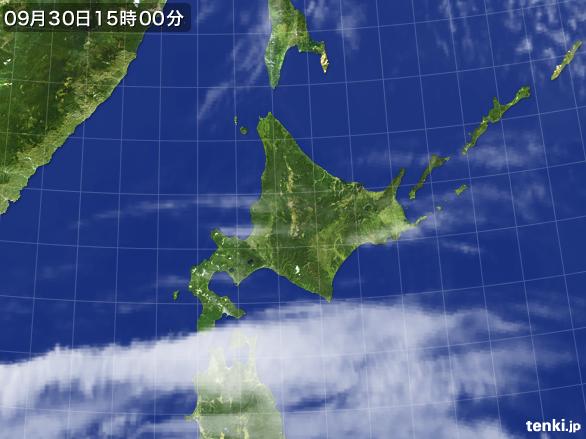 実況天気図(2016年09月30日)