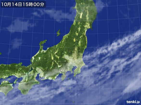 実況天気図(2016年10月14日)