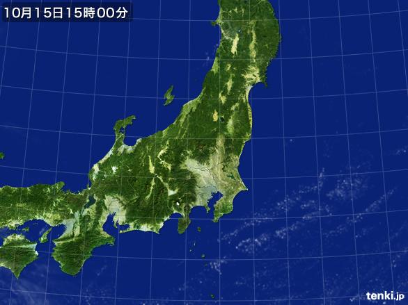 実況天気図(2016年10月15日)