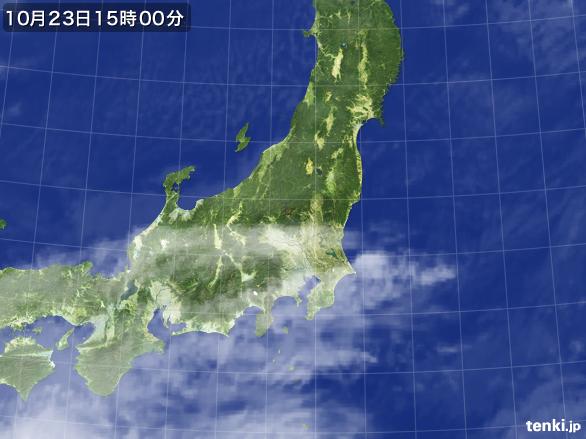 実況天気図(2016年10月23日)