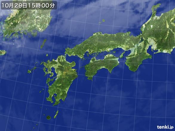 実況天気図(2016年10月29日)