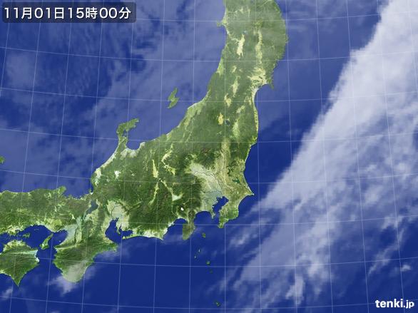 実況天気図(2016年11月01日)