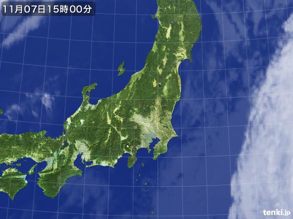 実況天気図(2016年11月07日)