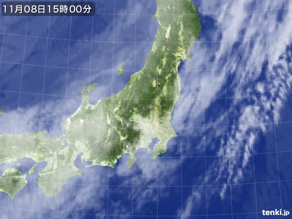 実況天気図(2016年11月08日)