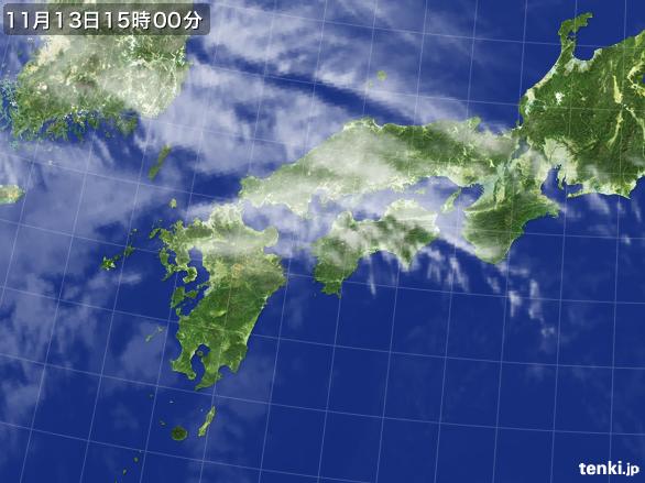 実況天気図(2016年11月13日)