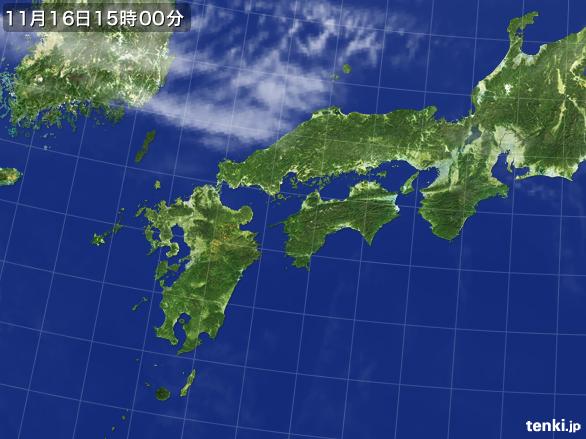 実況天気図(2016年11月16日)