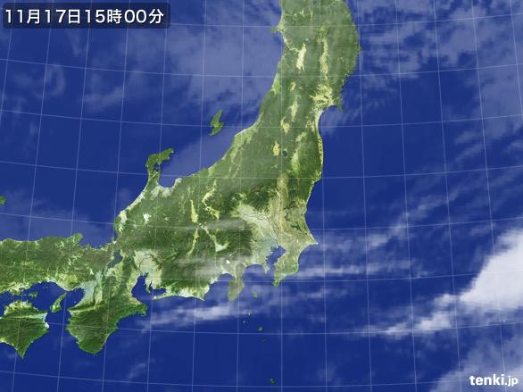 実況天気図(2016年11月17日)