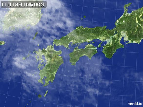 実況天気図(2016年11月18日)