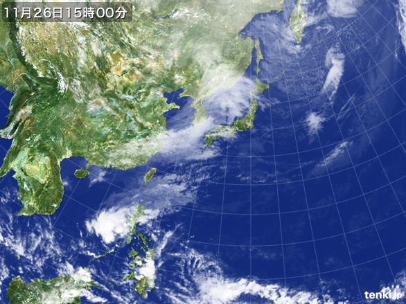 実況天気図(2016年11月26日)