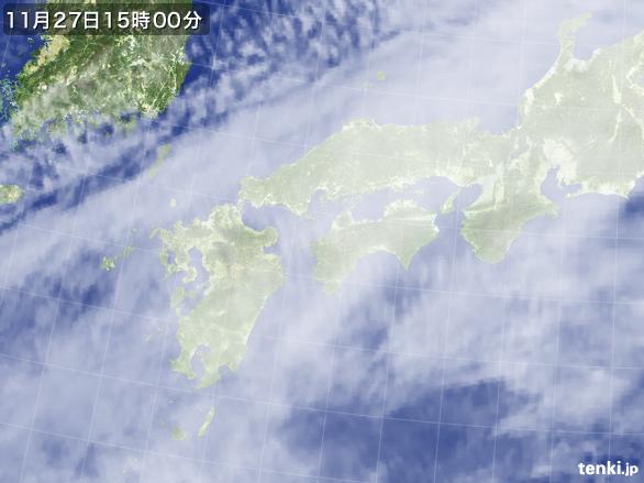 実況天気図(2016年11月27日)