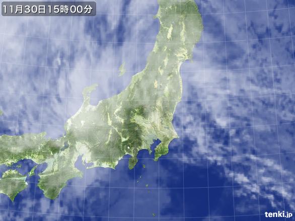 実況天気図(2016年11月30日)