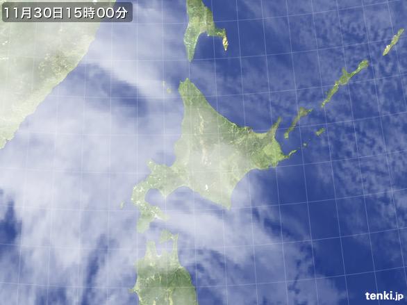 実況天気図(2016年11月30日)