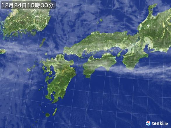 実況天気図(2016年12月24日)
